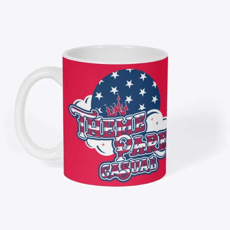 Theme Park Casual Patriotic Logo Mug