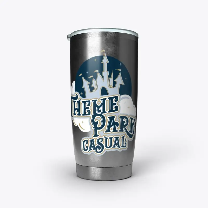 Theme Park Casual Clouds Logo Tumbler